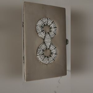 Badgley Mischka Taupe Interior Handbag